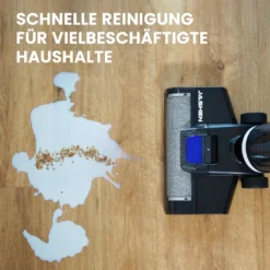 JASHEN F12 Nass Trockensauger Für Hartböden, Bis 35 Min Akku-Laufzeit, Selbstreinigungsfunktion, 800ml Frischwassertank, Kabelloser Bodenwischer, Standfunktion, LED-Display, Akku Saugwischer, Wischer -Staubsauger Geschäft 0033214c4e33b1abf0b865c03eeb447f