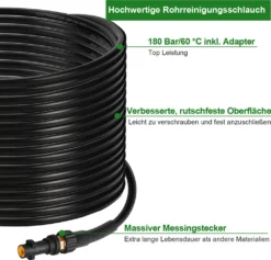 Wolketon 15m Rohrreinigungsschlauch Rohrreiniger Set Für Kärcher Kränzle K2 - K7 Hochdruckreiniger 14 Wolketon 15m Rohrreinigungsschlauch Rohrreiniger Set Für Kärcher Kränzle K2 - K7 Hochdruckreiniger -Staubsauger Geschäft 01be6125c61f673b22935d17b8ef4a12 1
