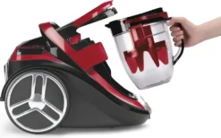 Rowenta RO7649 Silence Force Cyclonic Parkett | Beutelloser Staubsauger | Vacuum-Cleaner | Sehr Leise | 2,5L Staubvolumen | Tierhaar | Auto | Schwarz/Rot -Staubsauger Geschäft 045477e9c1442405841e2a869ef0b9df