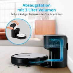 MEDION Saugroboter Mit Absaugstation S40 (2000Pa, Intelligente Navigation, Alexa Roboterstaubsauger Für Hartböden Fliesen Laminat, Teppicherkennung, Tierhaar Optimiert, HEPA14 Filter, Fernbedienung) 12 MEDION Saugroboter Mit Absaugstation S40 (2000Pa, Intelligente Navigation, Alexa Roboterstaubsauger Für Hartböden Fliesen Laminat, Teppicherkennung, Tierhaar Optimiert, HEPA14 Filter, Fernbedienung) -Staubsauger Geschäft 0677faf4920fc66a981cac5c99c18105