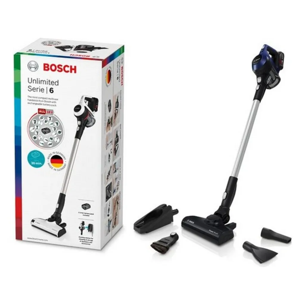 Bosch Serie 6 BBS611MAT, Beutellos, Blau, 0,3 L, Deutschland, Trocken, Akku 3 Bosch Serie 6 BBS611MAT, Beutellos, Blau, 0,3 L, Deutschland, Trocken, Akku