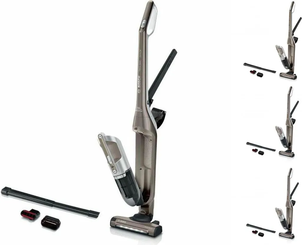 BOSCH BBH3ALL23 Kabelloser 2in1- Und Flexxo-Multifunktionsstaubsauger - 2 Geschwindigkeiten - 23V - 50 Minuten Autonomie - Metallic-Champagner 4 BOSCH BBH3ALL23 Kabelloser 2in1- Und Flexxo-Multifunktionsstaubsauger - 2 Geschwindigkeiten - 23V - 50 Minuten Autonomie - Metallic-Champagner – Bild 2