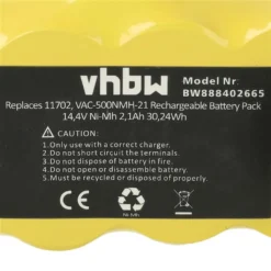 Staubsauger-Akku Für IRobot Roomba 500, 605, 700, 800, 900 - 2100 MAh, 14,4 Volt, Ni-Mh -Staubsauger Geschäft 0bc918df1b1db9bb6f6156330965ac17
