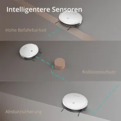 SmartAI Saugroboter Staubsauger Roboter APP Fernbedienung 2600Pa Staubsauger Weiß -Staubsauger Geschäft 10a471640d391d4fc2e7c19d07332697