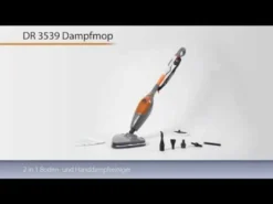 CLATRONIC Dampfmop DR 3539 Anthrazit- Orange Dampfreiniger Reiniger Dampfwischer -Staubsauger Geschäft 12968379cc0eb0b4c624b580f680c377