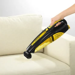 CLEANmaxx Akku-Handstaubsauger, Gelb/schwarz Akku Nass Trocken Sauger Auto Handsauger Kabellos Beutellos Polsterreinigung -Staubsauger Geschäft 12c76e77b1130a72da431e434aa36177