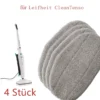 4X Ersatz Mop Head Ersatzpads Für Leifheit CleanTenso Dampfreiniger,Dampfbesen Wischbezug,Dampfreiniger Zubehör -Staubsauger Geschäft 14ef4c7d615aa7388d24419fbe7747b0