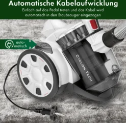 ProfiCare® Staubsauger Beutellos Für Parkett, Teppich, Fliesen, 700 Watt Bodenstaubsauger Mit HEPA-Filter, Staubsauger Ohne Beutel Inkl. 3 Bürsten Und 4-fach Mikrofiltersystem, PC-BS 3110 -Staubsauger Geschäft 1c31df979aaf06783af2ab553632d793