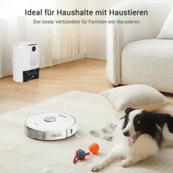 Ultenic T10 Saugroboter Mit Absaugstation, 3000Pa Saugroboter Mit Wischfunktion, Laser Navigation Saugroboter, Mehrstöckige Kartierung Staubsauger Roboter, Roboterstaubsauger Ideal Für Teppiche -Staubsauger Geschäft 2109753dad47b112560196fa176841df