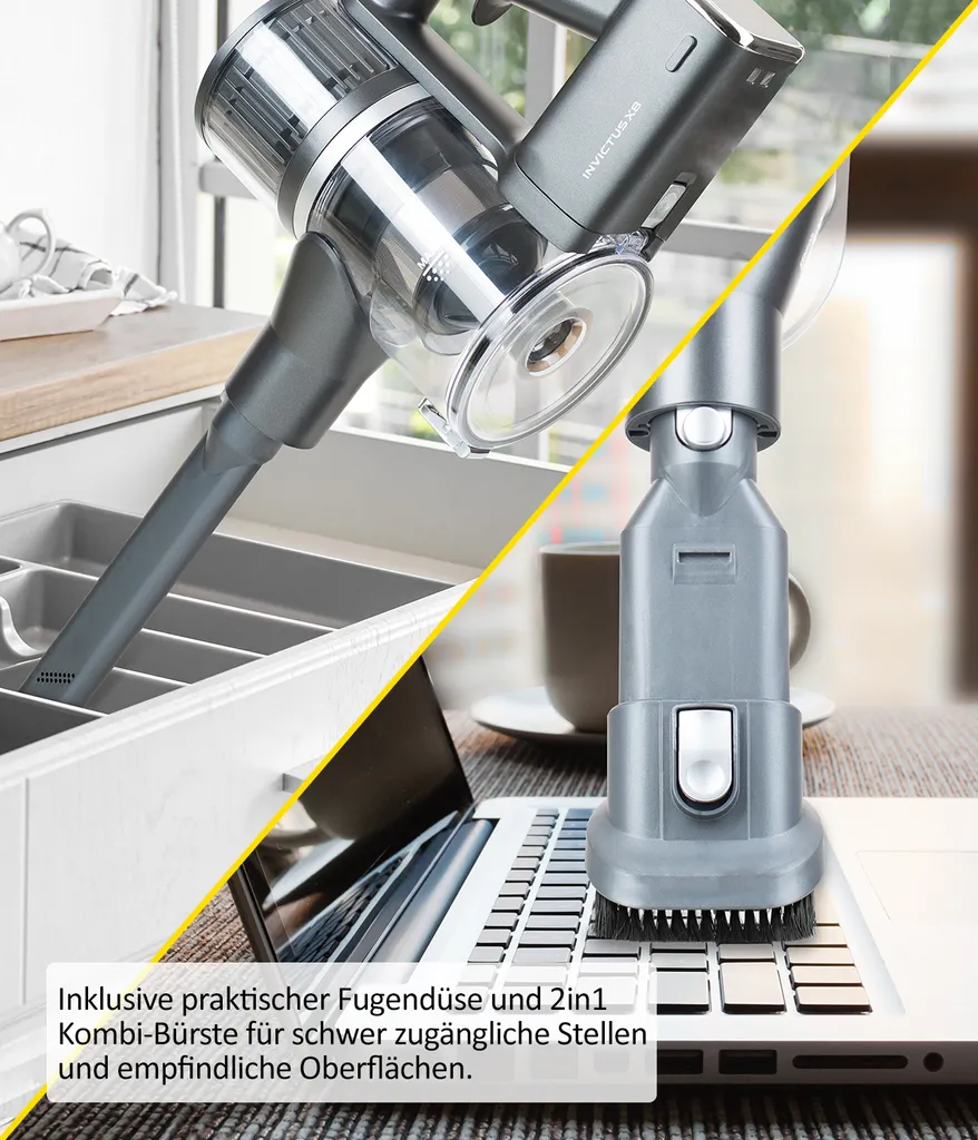 Genius INVICTUS X8 Akkustaubsauger | Set 12-tlg. 8 Genius INVICTUS X8 Akkustaubsauger | Set 12-tlg. – Bild 6