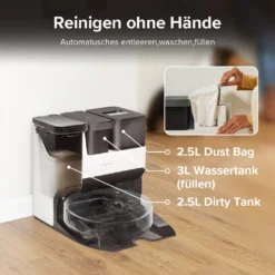 Roborock S7 Pro Ultra 5100Pa Staubsauger Roboter Mit Selbstwaschend/Selbstnachfüllend/Selbstentleerend/Selbstreinigend Dock,(Upgrade Von Roborock S7,VS S7 Maxv Ultra) -Staubsauger Geschäft 21a7ba013ec8934b7848917ecf30d874