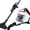 Exquisit BP 6302 Wer Staubsauger | 700 Watt Leistung | 1,2 Liter Staubbehälter Volumen | Beutellos | Weiß-Rot