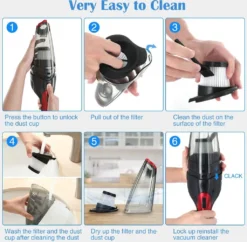 Handstaubsauger, Akku Handstaubsauger 7000PA Beutellos Handsauger Nass/Trocken Akkusauger Schnellaufladung Autostaubsauger Mit 2 Waschbarer Filterr Für Haus & Auto Reinigung 15 Handstaubsauger, Akku Handstaubsauger 7000PA Beutellos Handsauger Nass/Trocken Akkusauger Schnellaufladung Autostaubsauger Mit 2 Waschbarer Filterr Für Haus & Auto Reinigung -Staubsauger Geschäft 2b5351ed421013f3905a6e200d719632