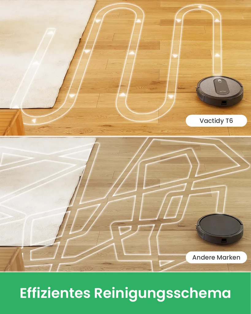 Vactidy Nimbel T6 Saugroboter,Staubsauger Roboter Mit Alexa&Google Assistant&App Steuerung,Roboterstaubsauger Für Teppichen Und Hartböden 5 Vactidy Nimbel T6 Saugroboter,Staubsauger Roboter Mit Alexa&Google Assistant&App Steuerung,Roboterstaubsauger Für Teppichen Und Hartböden – Bild 3