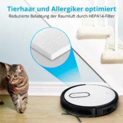 MEDION Saugroboter Mit Absaugstation S40 (2000Pa, Intelligente Navigation, Alexa Roboterstaubsauger Für Hartböden Fliesen Laminat, Teppicherkennung, Tierhaar Optimiert, HEPA14 Filter, Fernbedienung) 16 MEDION Saugroboter Mit Absaugstation S40 (2000Pa, Intelligente Navigation, Alexa Roboterstaubsauger Für Hartböden Fliesen Laminat, Teppicherkennung, Tierhaar Optimiert, HEPA14 Filter, Fernbedienung) -Staubsauger Geschäft 319bcbea277b2149bf216cbb211e599f