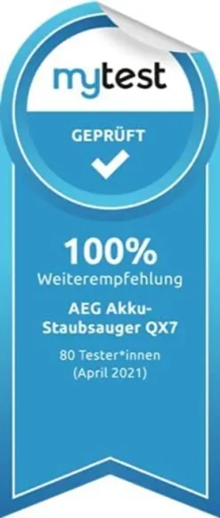 AEG QX7-1-P5IB 2in1 Akku-Staubsauger (Schlanke Bauform, Power-Softrolle, Besonders Effektiv Auf Hartböden, Bis Zu 50 Min Laufzeit, 21,6 Volt, Inkl. Zubehör -Staubsauger Geschäft 34373f1b3ecfb0489a1e6ec138eeea0c
