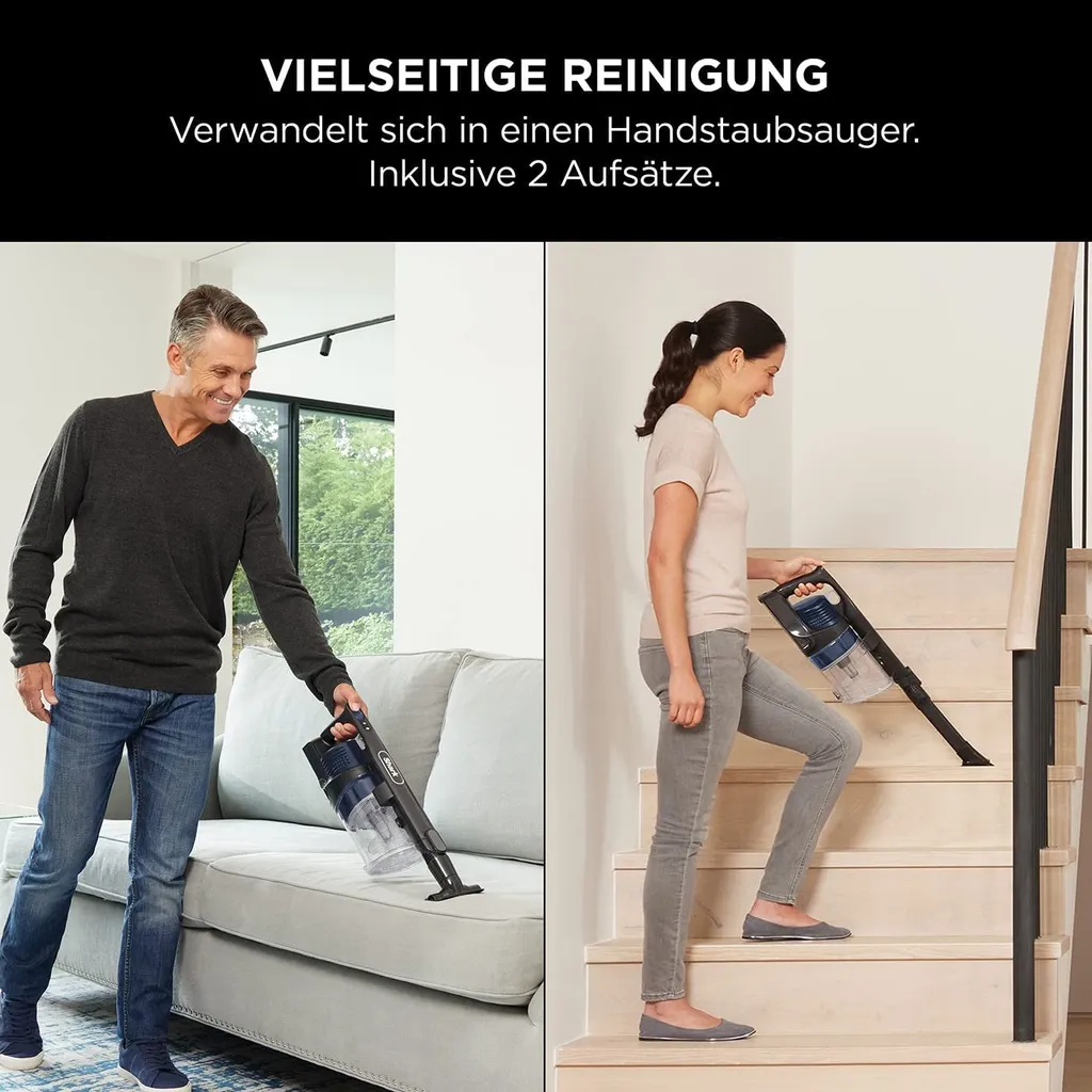 Shark Akku-Staubsauger (IZ103EUGB) Anti Hair Wrap, Blau, 40 Minuten Laufzeit 9 Shark Akku-Staubsauger (IZ103EUGB) Anti Hair Wrap, Blau, 40 Minuten Laufzeit – Bild 7