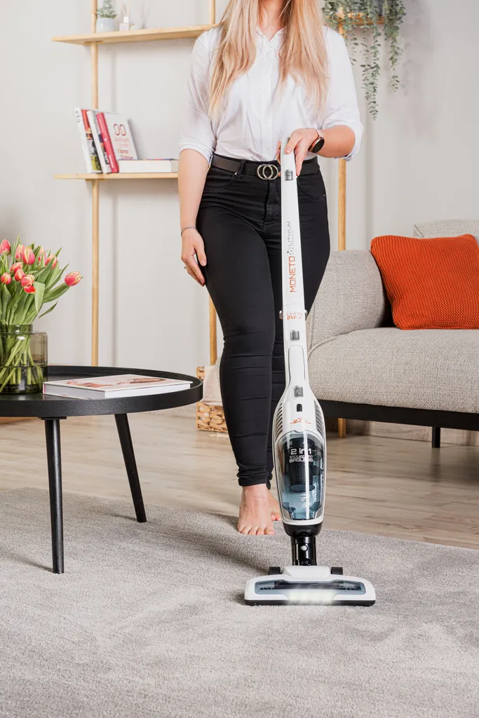 ETA MONETO-LI ION ETA644990000 Leistungsstarker 2-in-1-Stiel- Und Handstaubsauger, Betriebszeit Von Bis Zu 55 Minuten, HEPA-Filter, LED-Beleuchtung, 21,6 V Li-Ion-Akku 4 ETA MONETO-LI ION ETA644990000 Leistungsstarker 2-in-1-Stiel- Und Handstaubsauger, Betriebszeit Von Bis Zu 55 Minuten, HEPA-Filter, LED-Beleuchtung, 21,6 V Li-Ion-Akku – Bild 2