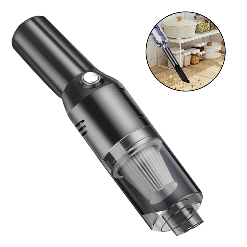 Wireless Portable Mini Car Vacuum Cleaner High Power Cordless (440g),Handheld Vacuum Cordless,Hand Vacuum Cordless Rechargeable,Handheld Vacuum Cleaner For Car/Desk,Black 4 Wireless Portable Mini Car Vacuum Cleaner High Power Cordless (440g),Handheld Vacuum Cordless,Hand Vacuum Cordless Rechargeable,Handheld Vacuum Cleaner For Car/Desk,Black – Bild 2