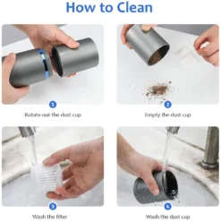 Handstaubsauger Akku Handsauger Kabellos Nass & Trocken 4500Pa AutoTastatursauger Mit 4 Verschiedenen Vakuumdüsen, Waschbarer HEPA Filter Perfekt Für Auto,Teppich,Sofa,Tastatur,Haustier -Staubsauger Geschäft 449d45138f63b1d2e5276326d3781126