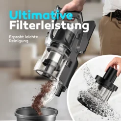 BALTER VERTU X11 PRO Kabelloser Akku Staubsauger Mit Wischfunktion, ALL-IN-ONE Akku- & Handstaubsauger, 350W Hohe Saugleistung, Bis Zu 50 Minuten Laufzeit, Beutellos, FLEX-Gelenk, LED-Düse, Tierhaar Geeignet -Staubsauger Geschäft 45a42f9e3013ce6a50661e7c1d05959f