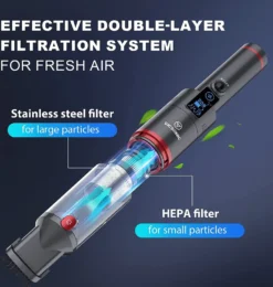 Akku Handstaubsauger, Handsauger Kabellos 13000Pa/100W Tragbar Autostaubsauger Mit Ladestation,für Auto Zuhause Tierhaare,Leichtgewicht Ab 500gr(Schwarz) -Staubsauger Geschäft 47e1f40a0fa92ce9463f528e4bf49ff3