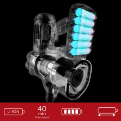 Monzana Akku Staubsauger 4 In 1 Kabelloser Handstaubsauger LED-Elektrobürste Beutellos Leise Starke Saugkraft Bis 40 Min, Farbe:Grau -Staubsauger Geschäft 4c4e142883f38ccb358206425bfeb219