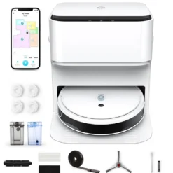 Yeedi Mop Station 2-in-1 Wischroboter, Mopp- Und Saugroboter, Automatisch Waschen Von Mopps, Druckbeaufschlagte Mopps, 2500 Pa, Visuelle Navigation, Teppicherkennung