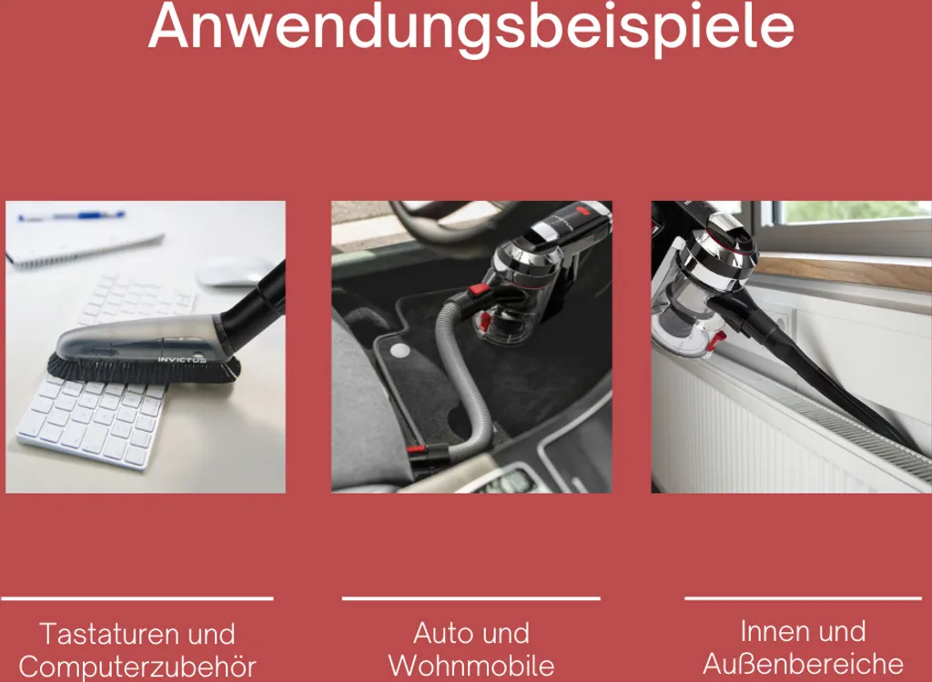 Genius Invictus X9 Set 14tlg Akku Staubsauger Handstaubsauger Mit LED Beutellos Kabellos HEPA Für Allergiker Tierhaare; A28142 7 Genius Invictus X9 Set 14tlg Akku Staubsauger Handstaubsauger Mit LED Beutellos Kabellos HEPA Für Allergiker Tierhaare; A28142 – Bild 5