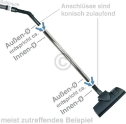 Teleskoprohr Wie Miele 10275580 35mm Rohr-Ø Einrastsystem Für Staubsauger -Staubsauger Geschäft 540106b2795517cd119de60563b3a040