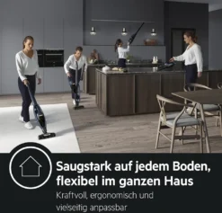 AEG QX7-1-P5IB 2in1 Akku-Staubsauger (Schlanke Bauform, Power-Softrolle, Besonders Effektiv Auf Hartböden, Bis Zu 50 Min Laufzeit, 21,6 Volt, Inkl. Zubehör -Staubsauger Geschäft 5689b5755a349c1fb9e5d67375985eaa