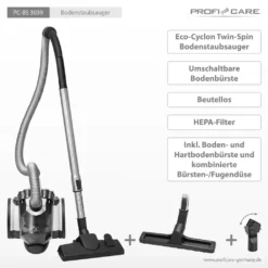 ProfiCare Bodenstaubsauger PC-BS 3039, 4-Fach Mikrofiltersystem, HEPA-Filter Teleskoprohr Aus Edelstahl (höhenverstellbar), Elektronische Leistungsregelung, Weiß 23 ProfiCare Bodenstaubsauger PC-BS 3039, 4-Fach Mikrofiltersystem, HEPA-Filter Teleskoprohr Aus Edelstahl (höhenverstellbar), Elektronische Leistungsregelung, Weiß -Staubsauger Geschäft 5733266c3a94d0493f38b71bf561aea6