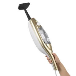 CLEANmaxx Dampfbesen - Mit Knickgelenk - Gold/weiß Dampfreiniger Steam Hygiene Fliesen Küche Bad Reinigung 27 CLEANmaxx Dampfbesen - Mit Knickgelenk - Gold/weiß Dampfreiniger Steam Hygiene Fliesen Küche Bad Reinigung -Staubsauger Geschäft 588b31439f946ea165db3464231a03a7