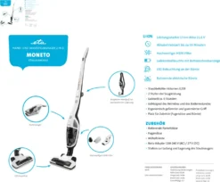 ETA MONETO-LI ION ETA644990000 Leistungsstarker 2-in-1-Stiel- Und Handstaubsauger, Betriebszeit Von Bis Zu 55 Minuten, HEPA-Filter, LED-Beleuchtung, 21,6 V Li-Ion-Akku 27 ETA MONETO-LI ION ETA644990000 Leistungsstarker 2-in-1-Stiel- Und Handstaubsauger, Betriebszeit Von Bis Zu 55 Minuten, HEPA-Filter, LED-Beleuchtung, 21,6 V Li-Ion-Akku -Staubsauger Geschäft 5b5f05cc314a914b11e95a7136436084