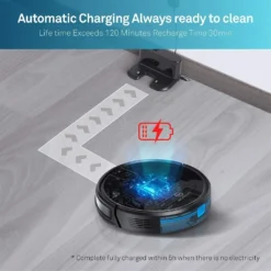 MooSoo Roboter-Staubsauger, 2000Pa Superdünner Intelligenter Selbstladender Roboter-Staubsauger Mit Sprachfunktion Alexa & Google Assistent -Staubsauger Geschäft 5e45b5b796d5bdc5c5362f6bb700cf8f