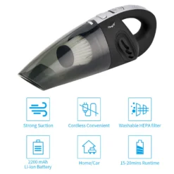 CkeyiN Handstaubsauger Für Haus/Auto Kabellos Nass-Trocken-Nutzung Staubsauger Wiederaufladbar Leistungsstarke Für Tierhaare, Staub -Staubsauger Geschäft 6001147a9d65a3d9fa1666bee3b4bfd8