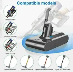Topchances 3500mAh 21,6V Batterie Wiederaufladbare Akku Für Dyson V8 Absolut /Fluffy/Animal Serie SV10, Akku Für Staubsauger -Staubsauger Geschäft 624cac898bad8d4f6fbf66802634eba1