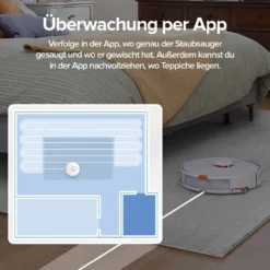 Roborock S7 Staubsauger Sonic Saugroboter Kehrroboter Kindersicherung LiDAR APP EU Weiß -Staubsauger Geschäft 63e8eaa0156966467cece097d1dfb125