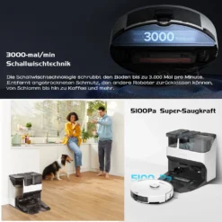 Roborock S7 Pro Ultra Sonic Staubsauger Roboter Mit Empty Wash Fill Dock Absaugstation 5100Pa Selbstwaschend Selbstauffüllend Selbstentleerend LiDAR APP Weiß (Upgrade Von Roborock S7,VS S7 MaxV Ultra/S8 Pro Ultra) 24 Roborock S7 Pro Ultra Sonic Staubsauger Roboter Mit Empty Wash Fill Dock Absaugstation 5100Pa Selbstwaschend Selbstauffüllend Selbstentleerend LiDAR APP Weiß (Upgrade Von Roborock S7,VS S7 MaxV Ultra/S8 Pro Ultra) -Staubsauger Geschäft 63f6e9d2cb345a74cf3702b0f81bceca 1