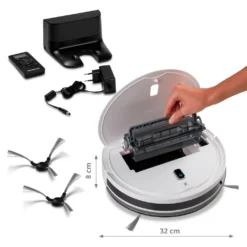 MEDION Staubsaugerroboter Mit Ladestation E40 (Staubsaugerroboter Für Hartböden, Fliesen, Laminat, Optimiert Für Tierhaare, Direkte Absaugung, Automatische Rückkehr Zur Ladestation) 15 MEDION Staubsaugerroboter Mit Ladestation E40 (Staubsaugerroboter Für Hartböden, Fliesen, Laminat, Optimiert Für Tierhaare, Direkte Absaugung, Automatische Rückkehr Zur Ladestation) -Staubsauger Geschäft 64b583ccd91dfe0e0510618c88f32302