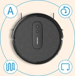 Saugroboter Mit 2800 Pa Saugkraft, Große Staubbox 600ML,APP Steuerung, 120 Min Laufzeit, Staubsauger Roboter WLAN Optimiert Für Teppich Tierhaare Hartböden-AIRROBO P20 -Staubsauger Geschäft 6a5853ea3f12fea0f7b8231c27315948