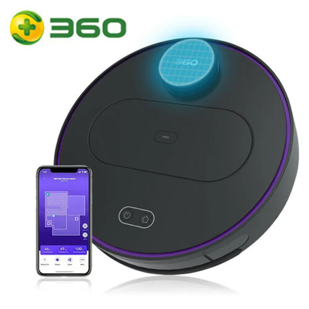 360 S6 Smart Saugroboter Staubsauger Automatisch APP 3200mAh Roboterstaubsauger Vacuum Reinigung Schwarz 9 360 S6 Smart Saugroboter Staubsauger Automatisch APP 3200mAh Roboterstaubsauger Vacuum Reinigung Schwarz – Bild 7