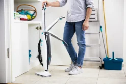 Leifheit Dampfreiniger CleanTenso Inkl. 2er Set Ersatz-Wischbezüge -Staubsauger Geschäft 6be0f4f5498163cdceada789506555cb