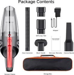 9000Pa Handstaubsauger Staubsauger Kabellos Akku Autosauger Nass/Trocken Funktion 120W Für Haus Und Auto - Rot -Staubsauger Geschäft 6ca22f176f12650025ad2a7a154141cc