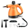 COSTWAY Dampfreiniger Inkl. 9 Zubehör, Handdampfreiniger, Dampfreinigen Handgerät 3 Bar / 250ml / 1050W / 4min Aufheizzeit/für Teppiche, Vorhänge, Autositze, Küche (Orange) -Staubsauger Geschäft 77dfc98d7c8b08e959ffe617e57d749b