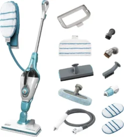 Black & Decker FSMH1321JSM, Tragbarer Dampfreiniger, 0,5 L, Türkis, Weiß, 6 M, 1300 W, Harter Boden -Staubsauger Geschäft 7986e9062f4a85c7a59a62d8ef1be963