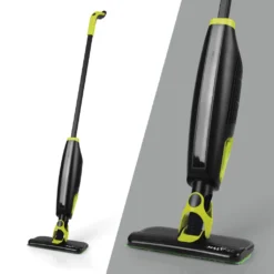 Wischmopp Bodenwischer Saugfunktion Mopp Saugen Wischen Spraymopp Grün Schwarz
