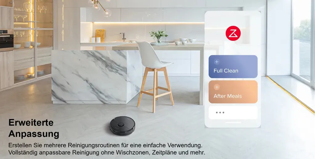 Roborock Q7 Max Staubsauger Saugroboter Kehrroboter 4200Pa Sonic LiDAR EU Schwarz (S5 MAX Update) 9 Roborock Q7 Max Staubsauger Saugroboter Kehrroboter 4200Pa Sonic LiDAR EU Schwarz (S5 MAX Update) – Bild 7