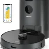 AIRROBO Saugroboter T10+ Saugroboter Mit Wischfunktion WLAN Staubsauger Roboter Mit Automatischer Absaugstation, Laser Navigation, Alexa-App-Steue Rung, 250Min Laufzeit, 2700Pa Saugkraft Für Tierhaare, Mit Beutel, 360° Kollisionsschutz - 23 Sätze Von Sensoren, Fall-Prävention -4 Sätze Von, Nidec Bürstenloser Motor, Niedriger Geräuschpegel - 62 DB (A), Großer Staubsaugerbehälter - 300ml -Staubsauger Geschäft 7e4aa5d66930f6ea2442dc222d6a53d2