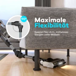 BALTER VERTU X11 PRO Kabelloser Akku Staubsauger Mit Wischfunktion, ALL-IN-ONE Akku- & Handstaubsauger, 350W Hohe Saugleistung, Bis Zu 50 Minuten Laufzeit, Beutellos, FLEX-Gelenk, LED-Düse, Tierhaar Geeignet -Staubsauger Geschäft 855618e436f9b97a5be812a66a347a12